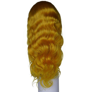 Yellow Flame Front Lace Wig